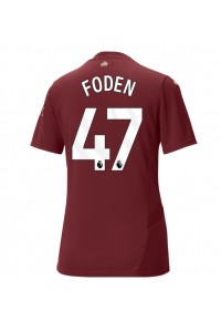 Manchester City Phil Foden #47 Voetbaltruitje 3e tenue Dames 2024-25 Korte Mouw